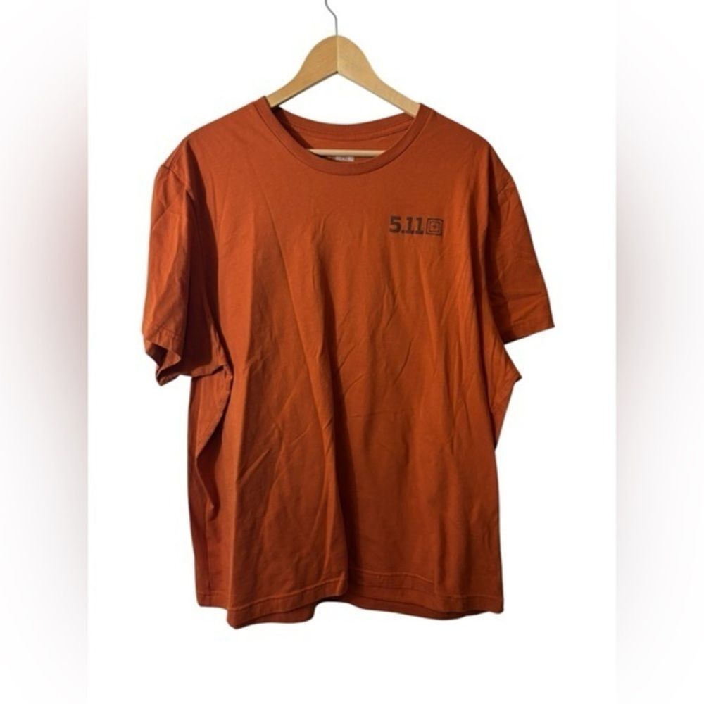 5.11 Tactical Orange Short Sleeve Logo T‑Shirt